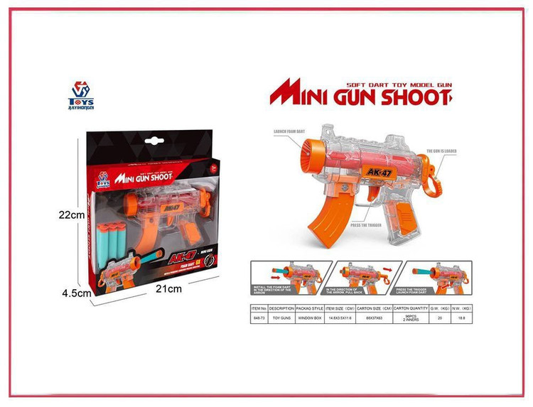 تفنگ طرح مسلسل شیشه ای